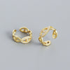 Ear Clip 925 Silver Geometric Electroplating Jewelry