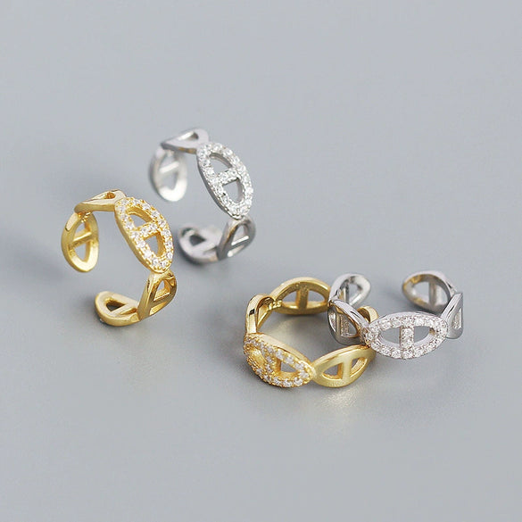 Ear Clip 925 Silver Geometric Electroplating Jewelry
