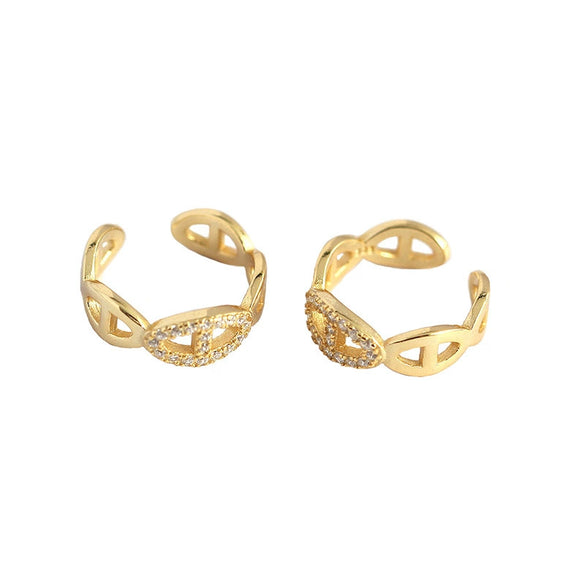 Ear Clip 925 Silver Geometric Electroplating Jewelry