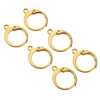 Ear Clips Stainless Steel Electroplated Round Geometric Glossy Earring Accessories
