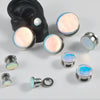 Ear Expansion Jewelry Stainless Steel Geometric Dripping Oil Natural Style Round