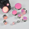 Ear Expansion Jewelry Stainless Steel Geometric Dripping Oil Natural Style Round