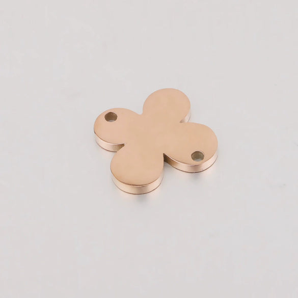 Ear Line Pendant Jewelry Accessories Titanium Steel Fourleaf Clover Mirror Finish Polishing