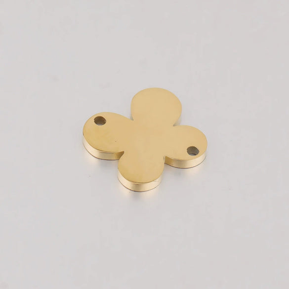 Ear Line Pendant Jewelry Accessories Titanium Steel Fourleaf Clover Mirror Finish Polishing