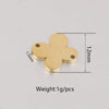 Ear Line Pendant Jewelry Accessories Titanium Steel Fourleaf Clover Mirror Finish Polishing