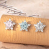 Ear Nail Titanium Steel Fivepointed Star Zircon For Young Girls