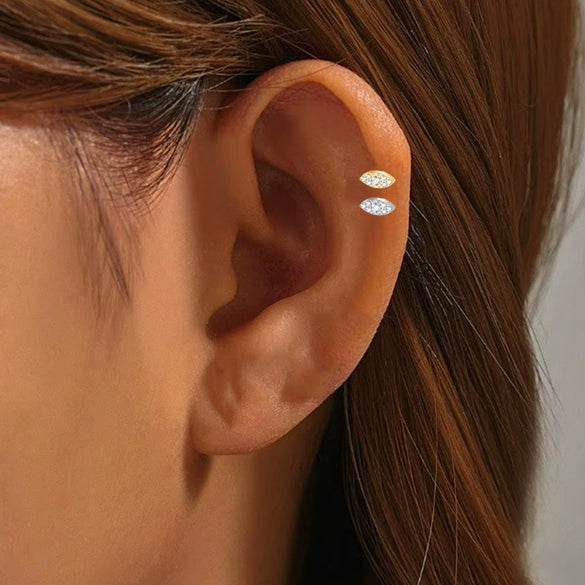 Ear Nails Titanium Alloy Copper Stainless Steel Geometric Electroplating Unisex Ornaments