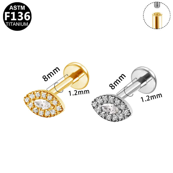 Ear Nails Titanium Alloy Copper Stainless Steel Geometric Electroplating Unisex Ornaments