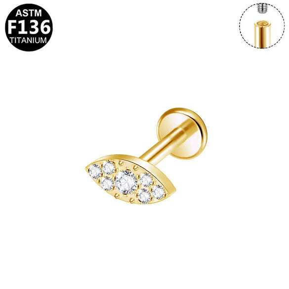Ear Nails Titanium Alloy Copper Stainless Steel Geometric Electroplating Unisex Ornaments