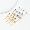 Ear Needle Earrings Copper 925 Silver 14K Gold Plated Natural Style Diy Accessories