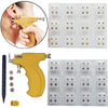 Ear Piercing Gun Set Simple Geometric Style 24K Real Gold Plated Suitable For Adults And Children