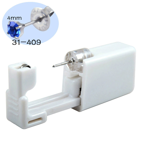 Ear Piercing Tool Ear Stud Gun 316L Stainless Steel Geometric Electroplated