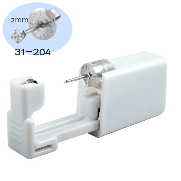 Ear Piercing Tool Ear Stud Gun 316L Stainless Steel Geometric Electroplated