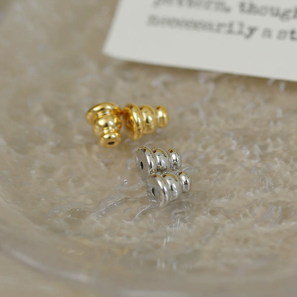 Ear Studs Copper Geometric Style Electroplated