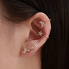 Earless Pierced Earrings Inlaid With Diamonds Stars And Moon 3 Sets Of Ear Clips Tide Earrings Earrings Wholesale Gooddiy