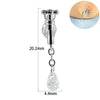 Earring Bat Wing Zircon Copper Inlaid Heart Shaped Stainless Steel Geometric Pattern