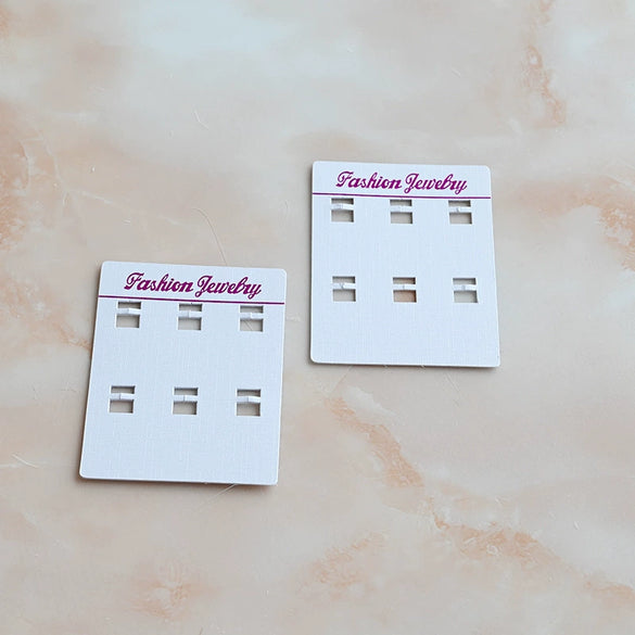 Earring Card Jewelry Bag Decoration Packaging Made Of Paper And Cardboard For Earrings Jewelry Packaging Pvc Spot Design Suitable For Stud Earrings