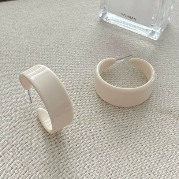 Earrings Acetic Acid Geometric Light Luxury Handmade