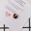Earrings Alloy And Cloth Leopard Print Round Diy Jewelry Accessories