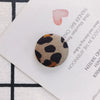 Earrings Alloy And Cloth Leopard Print Round Diy Jewelry Accessories