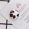 Earrings Alloy And Cloth Leopard Print Round Diy Jewelry Accessories
