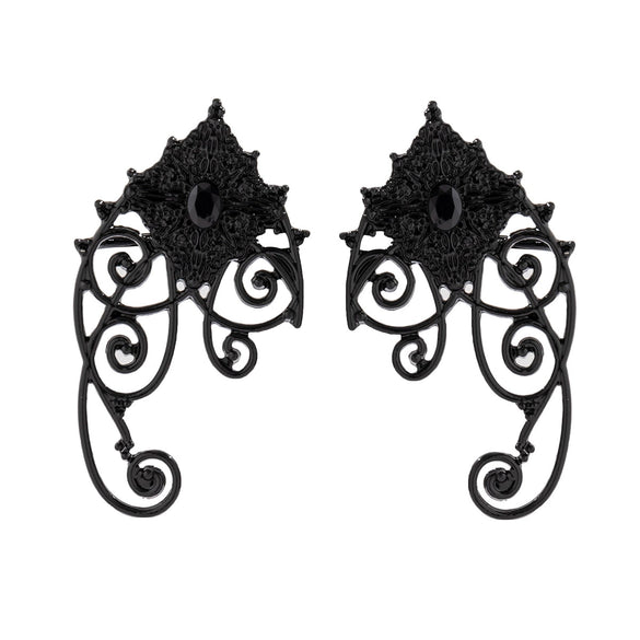 Earrings Alloy Geometric Pattern Gothic Style Diamond Design For Women