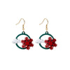 Earrings Alloy Geometric Tassel Boots Christmas Style Baking Paint For Women
