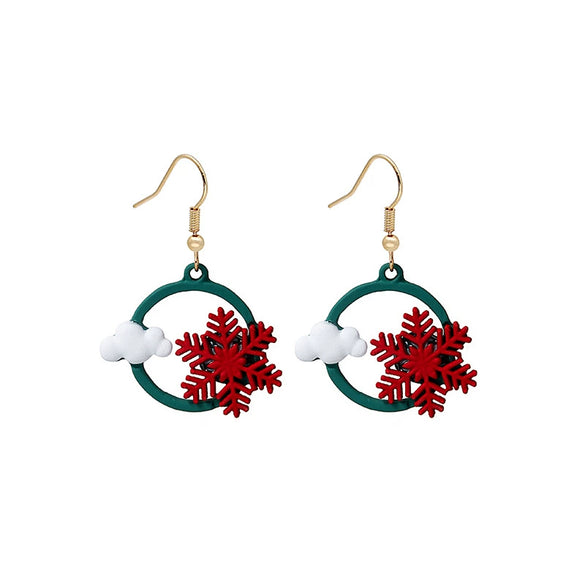 Earrings Alloy Geometric Tassel Boots Christmas Style Baking Paint For Women