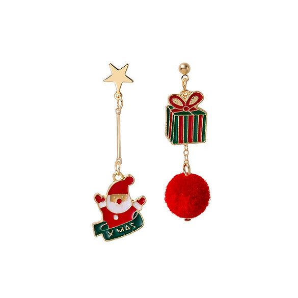 Earrings Alloy Geometric Tassel Boots Christmas Style Baking Paint For Women