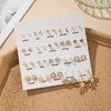Earrings Alloy Imitation Pearl Diamond Geometric Simple Style For Women