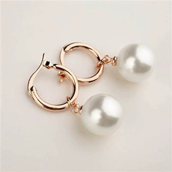 Earrings Alloy Pearl Geometric Style Women's Accessories