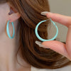Earrings Alloy Retro Oil Dropping Geometric Style For Women