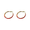 Earrings Alloy Retro Oil Dropping Geometric Style For Women