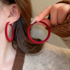 Earrings Alloy Retro Oil Dropping Geometric Style For Women