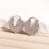 Earrings Brass Copper Plated Thick Gold Star Hollow Light Luxury Highend Women