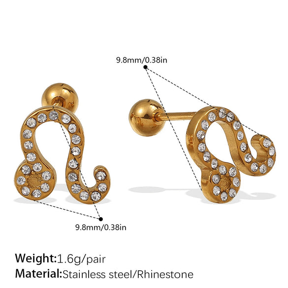 Earrings Butterfly Niche 316L Stainless Steel 18K Goldplated Electroplated Jewelry For Women