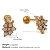 Earrings Butterfly Niche 316L Stainless Steel 18K Goldplated Electroplated Jewelry For Women