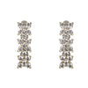 Earrings Copper Alloy Gold Plated Inlaid Zircon Flower Design