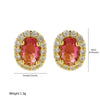 Earrings Copper Birthstone Electroplating
