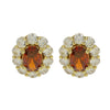 Earrings Copper Birthstone Electroplating