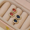 Earrings Copper Birthstone Electroplating