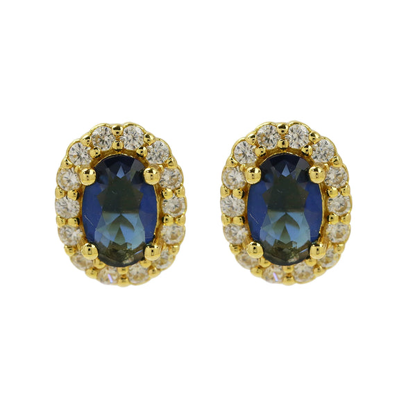 Earrings Copper Birthstone Electroplating