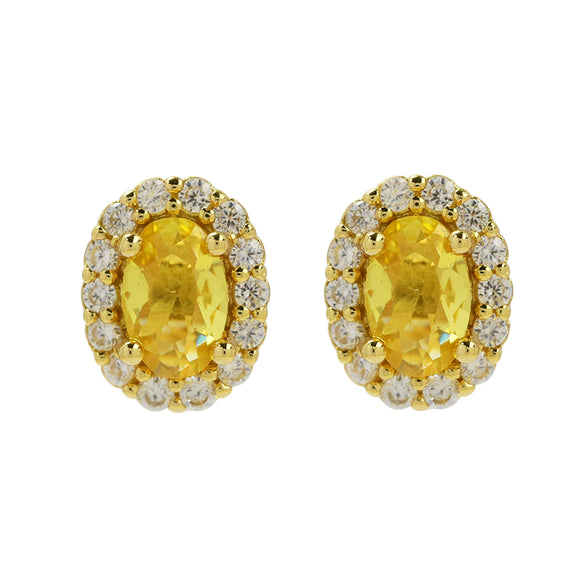 Earrings Copper Birthstone Electroplating