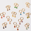 Earrings Copper Drop Shaped Simple Diamond Processed For Women