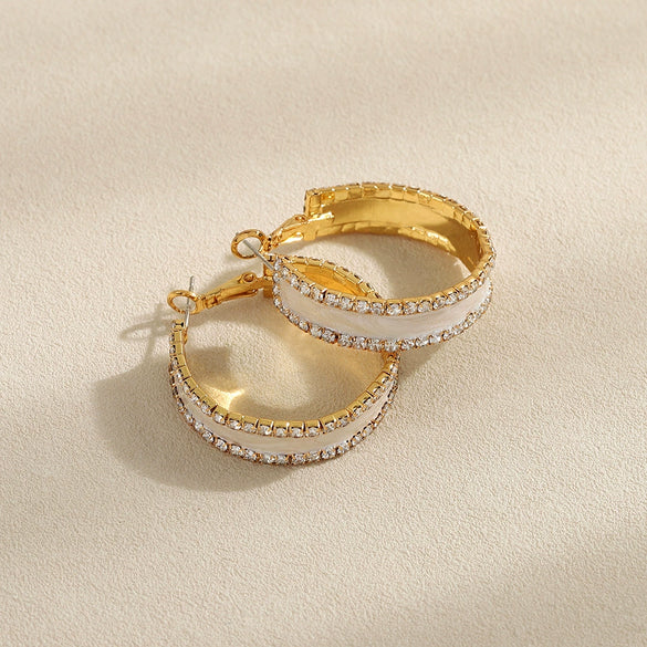 Earrings Copper Geometric Electroplating