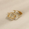 Earrings Copper Geometric Electroplating