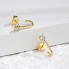 Earrings Copper Geometric Jshaped Electroplating For Women