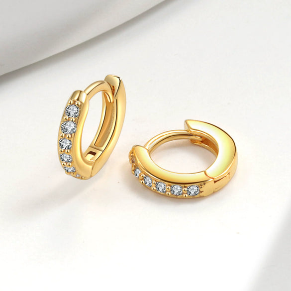 Earrings Copper Geometric 18K Gold Plated