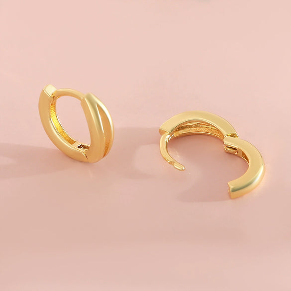 Earrings Copper Geometric Retro Electroplated