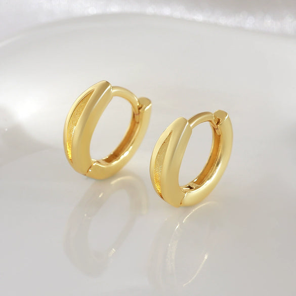 Earrings Copper Geometric Retro Electroplated